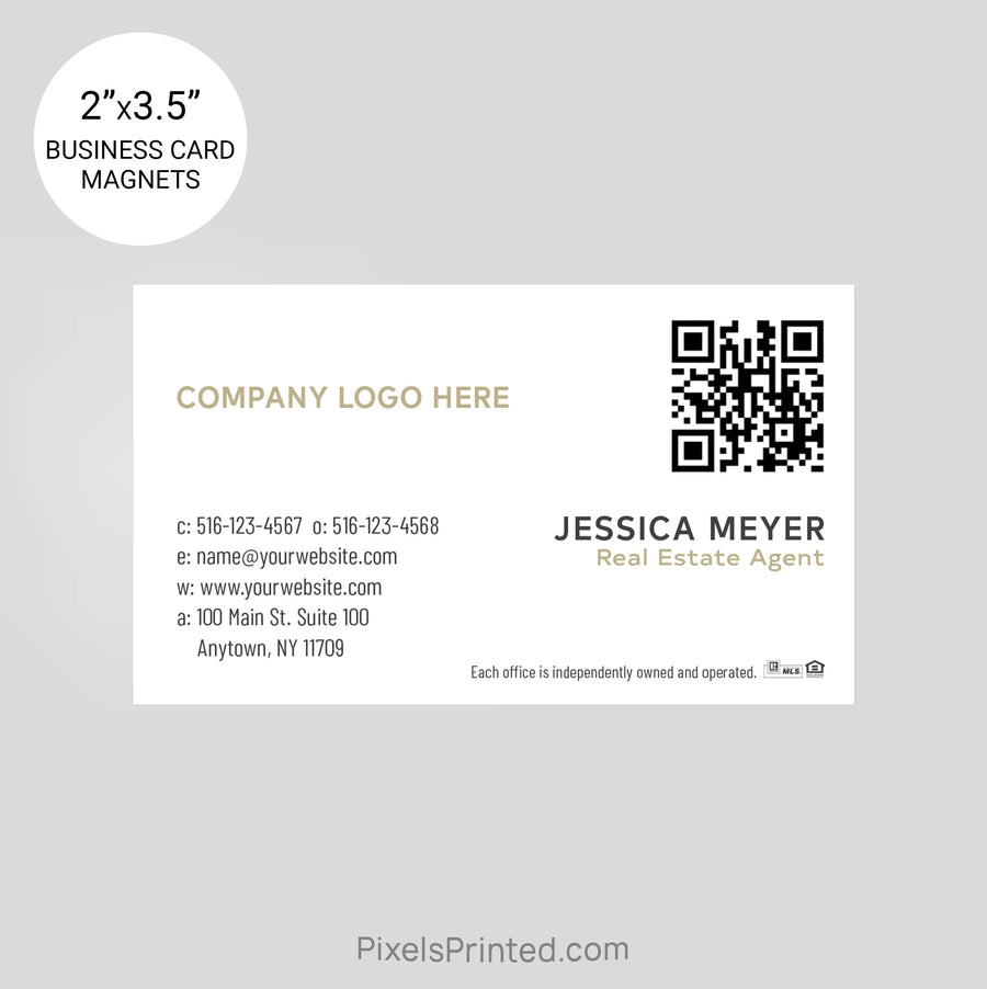 Century 21 business card magnets PixelsPrinted 