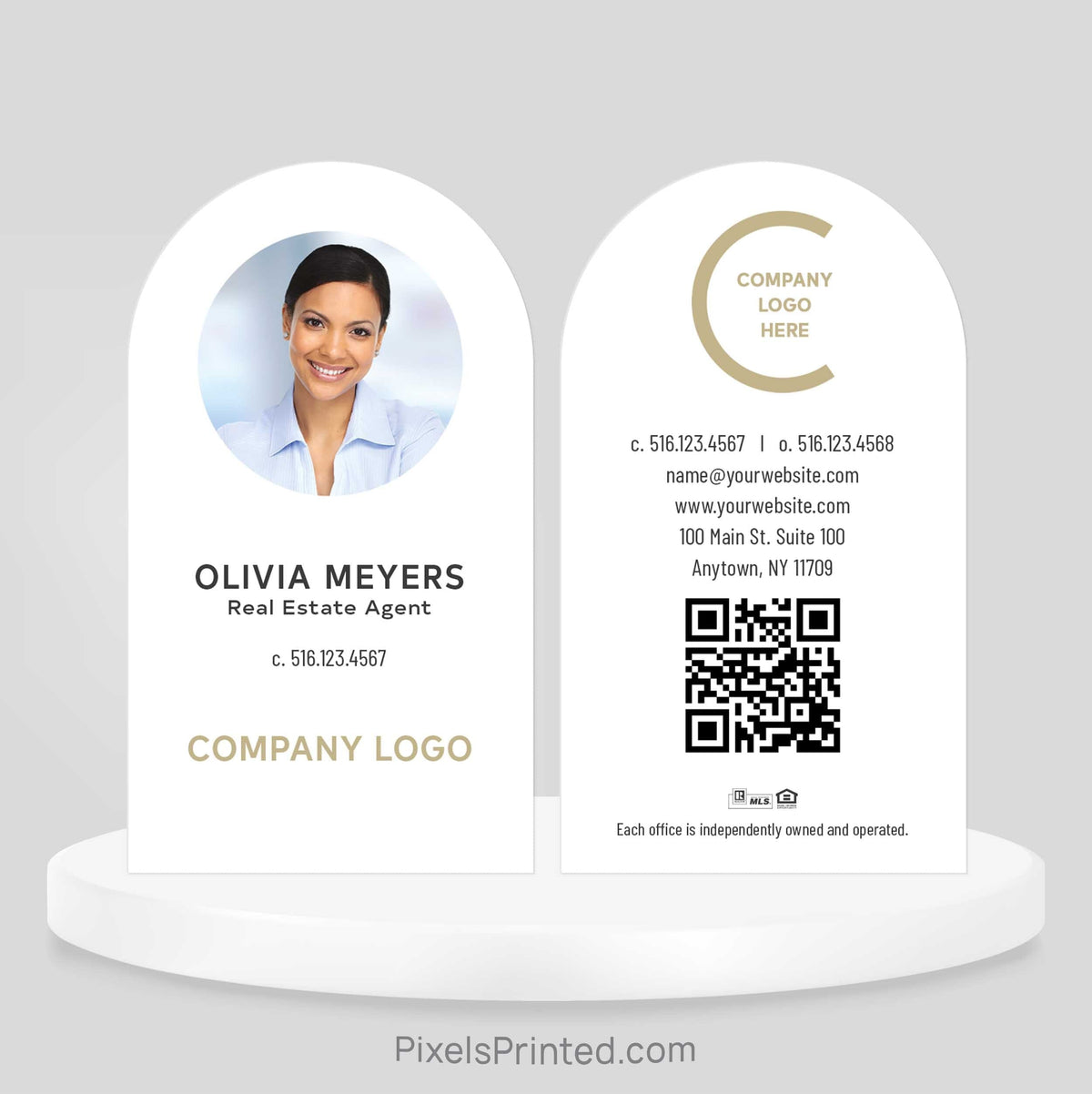 Century 21 half circle business cards Business Cards PixelsPrinted 