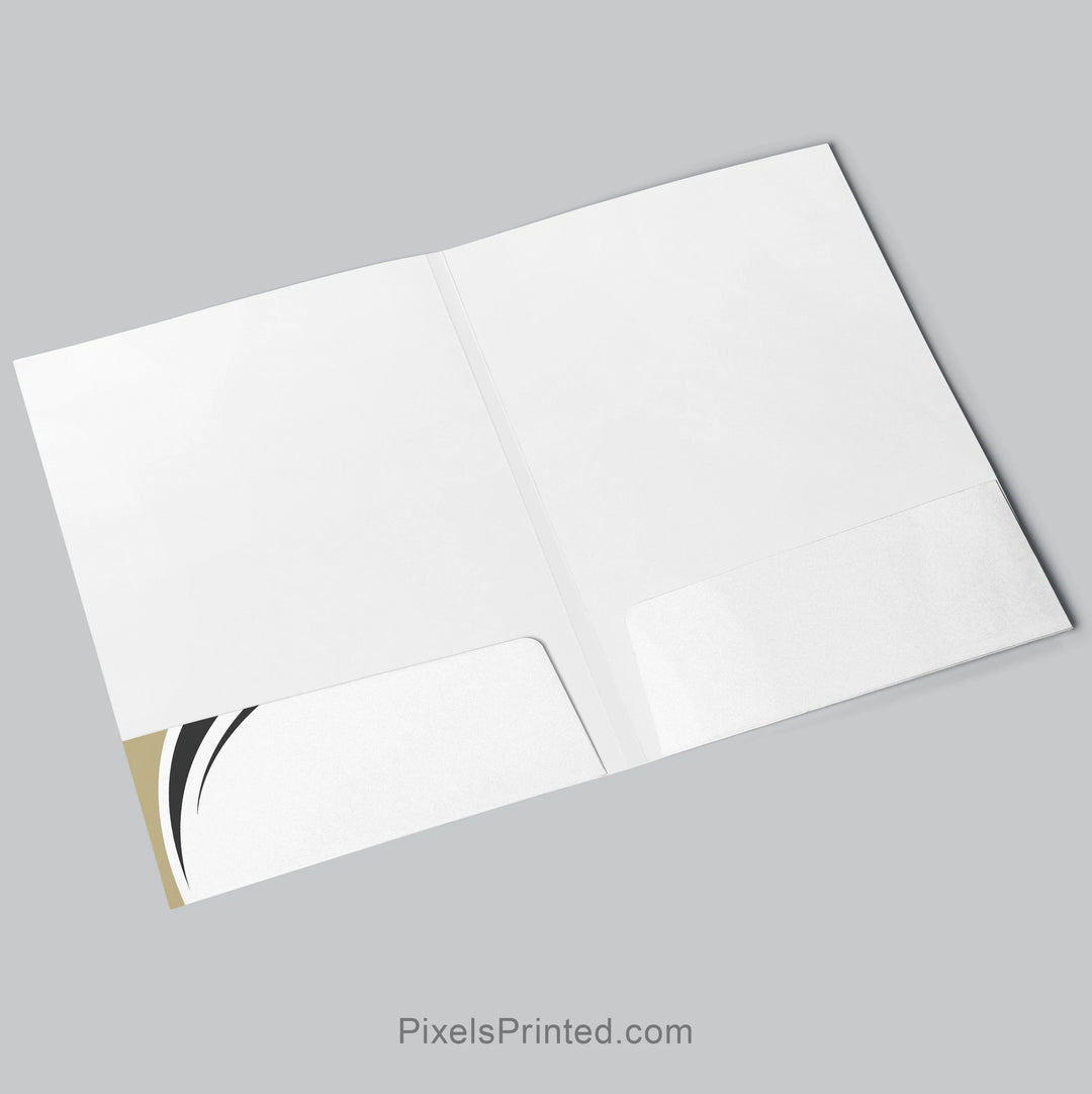 glossy Century 21 real estate presentation folder for agents