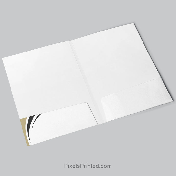 glossy Century 21 real estate presentation folder for agents