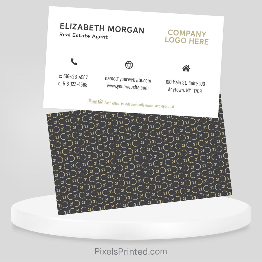 Century 21 real estate business cards Business Cards PixelsPrinted 