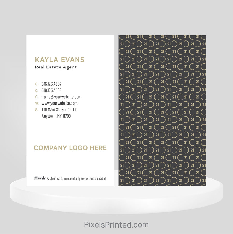 Century 21 real estate business cards Business Cards PixelsPrinted 