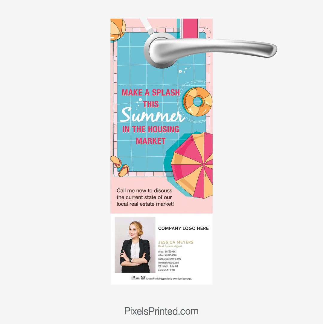 Hot summer real estate market Century 21 door hanger