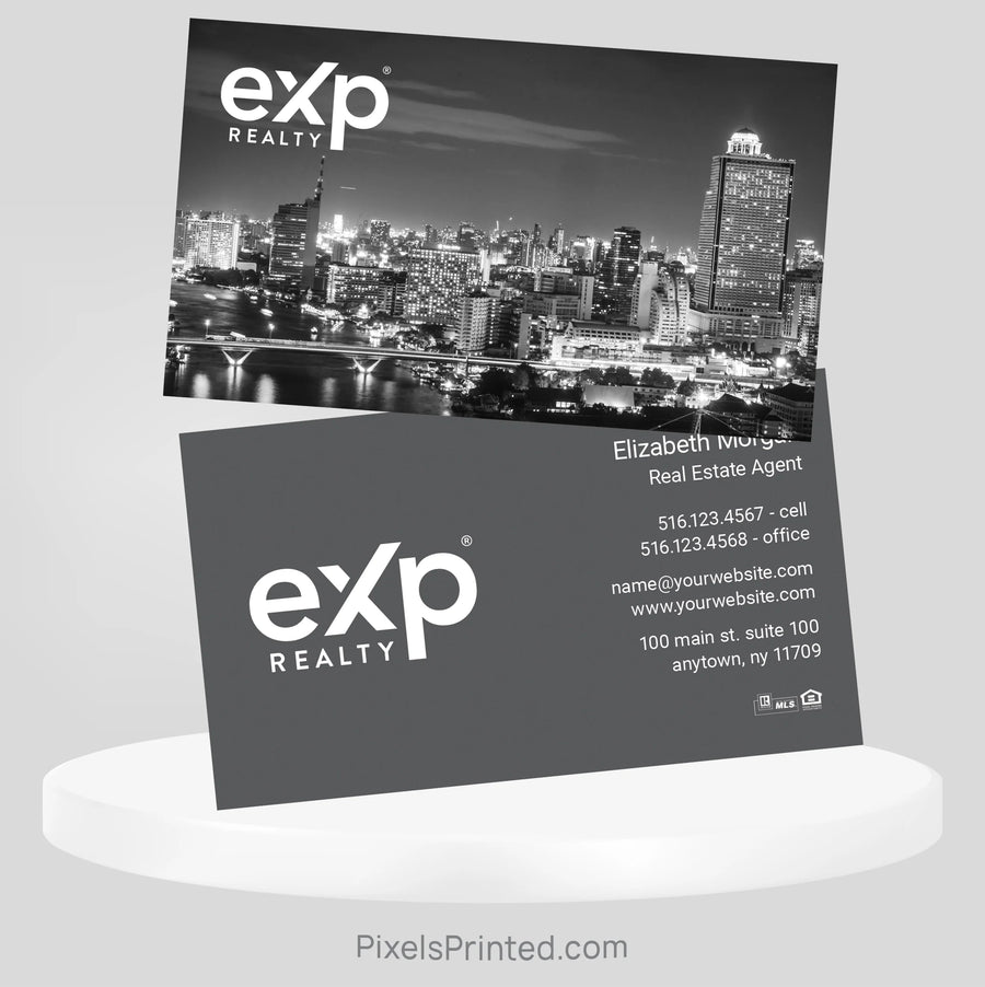 modern city exp realty real estate business cards