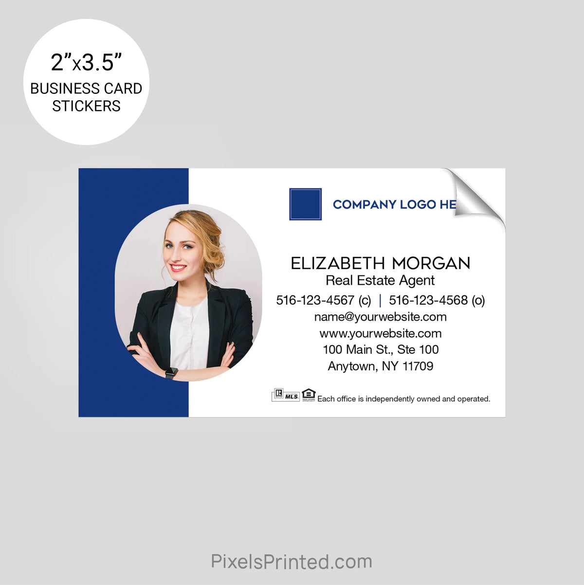 Coldwell Banker business card stickers sticker PixelsPrinted 