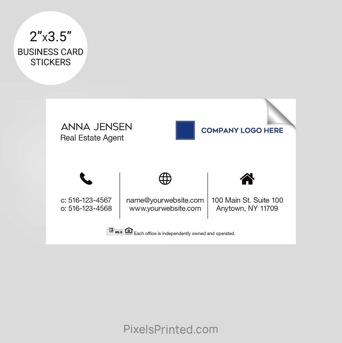 Coldwell Banker business card stickers sticker PixelsPrinted 