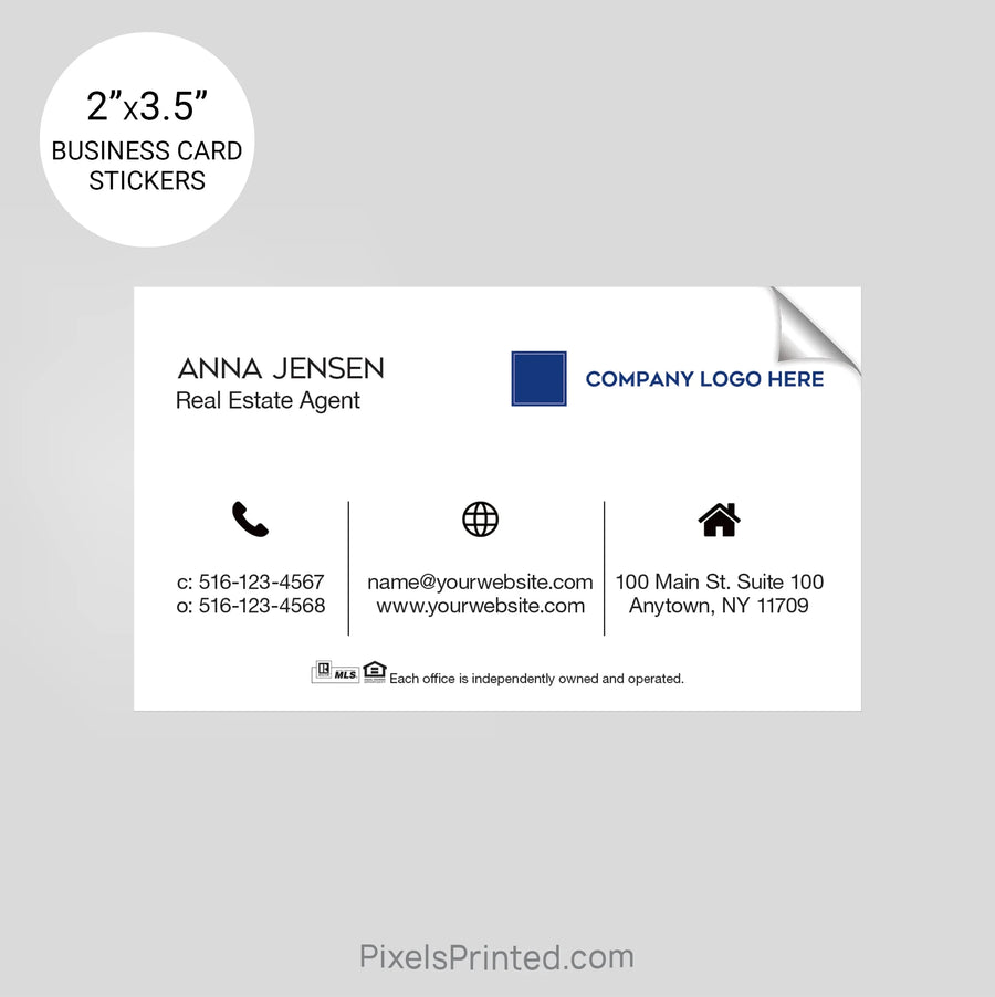 Coldwell Banker business card stickers sticker PixelsPrinted 