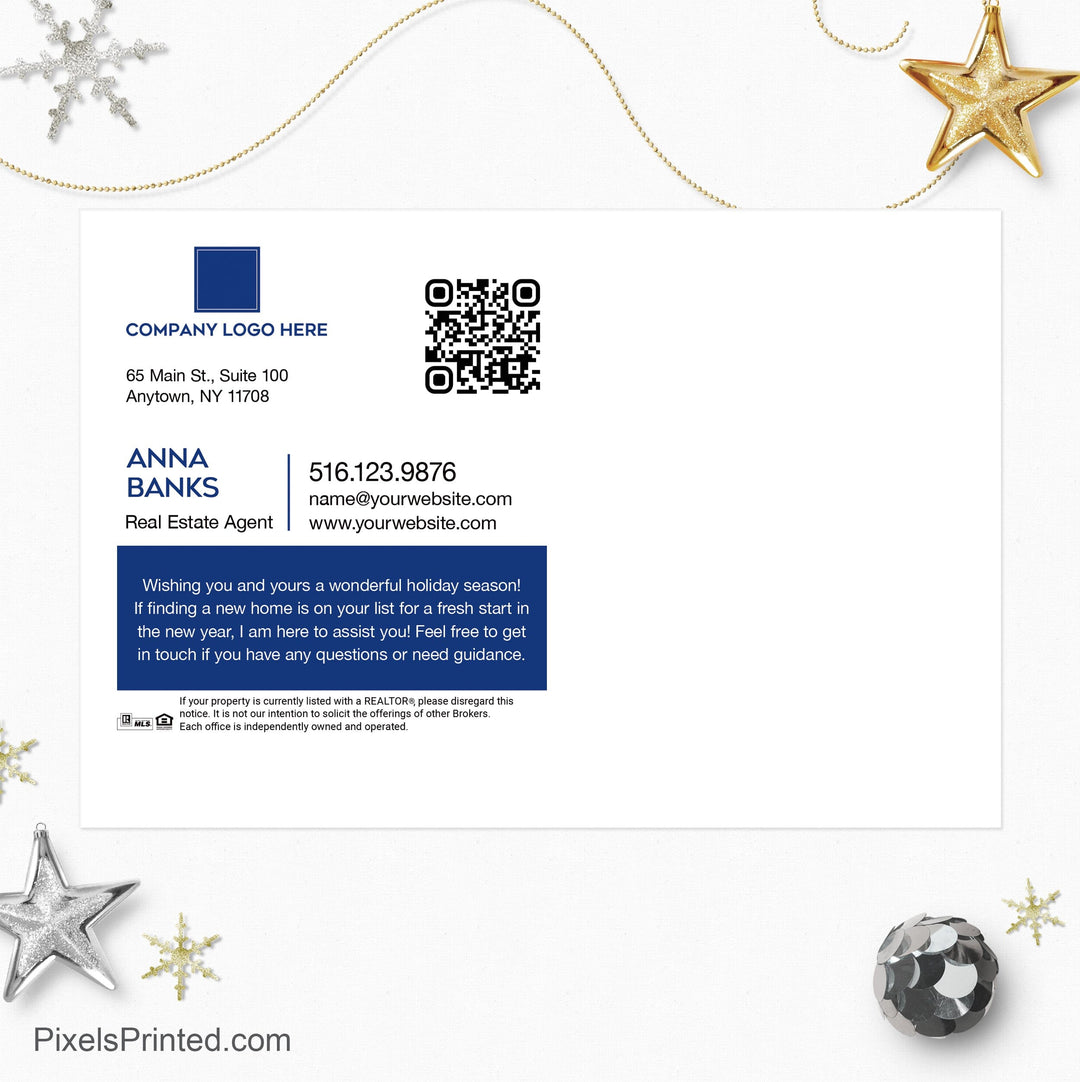 Coldwell Banker Christmas fun activities postcards PixelsPrinted 