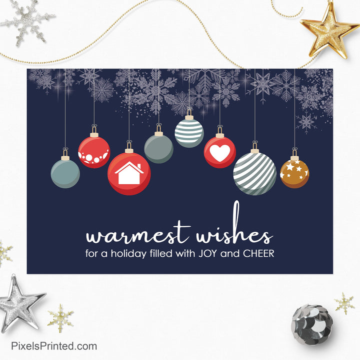 Coldwell Banker Christmas holiday postcards PixelsPrinted 