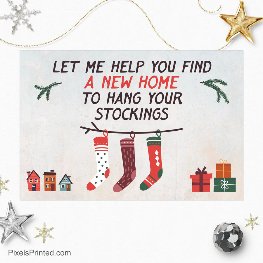 Coldwell Banker Christmas holiday postcards PixelsPrinted 