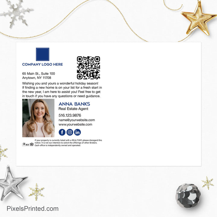 Coldwell Banker Christmas recipe postcards PixelsPrinted 