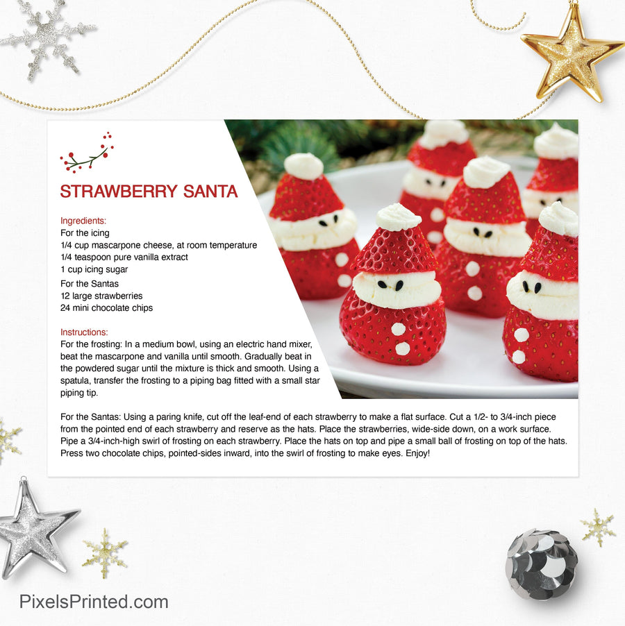Coldwell Banker Christmas recipe postcards PixelsPrinted 