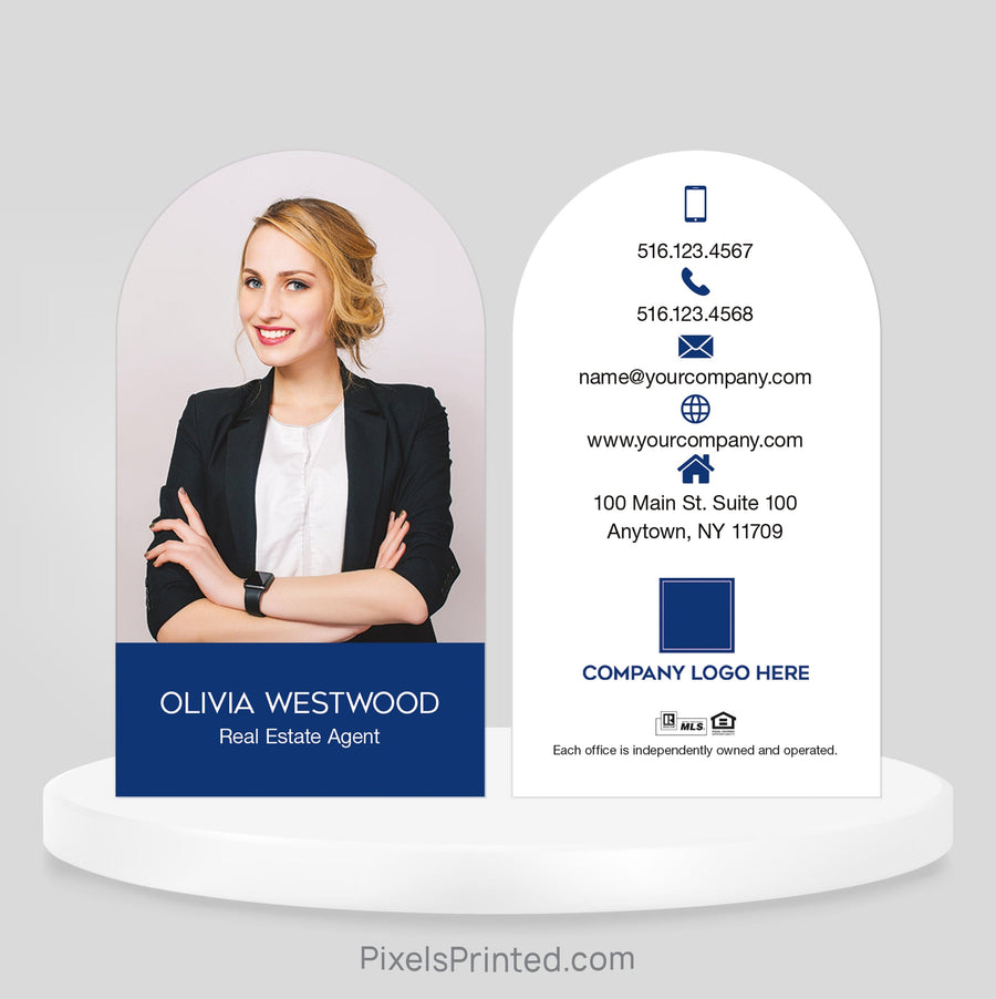 Coldwell Banker half circle business cards Business Cards PixelsPrinted 