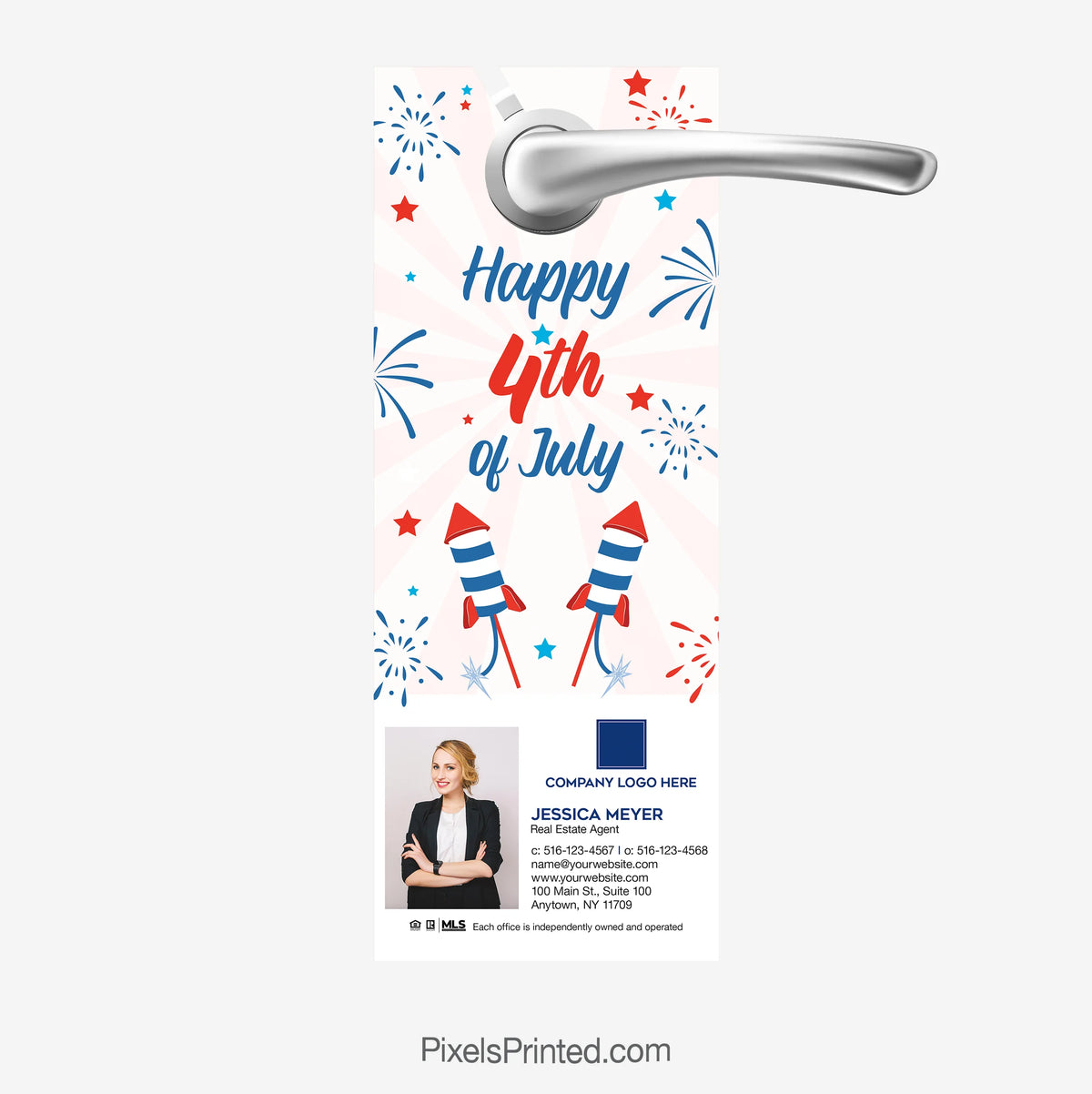 Coldwell Banker patriotic holiday door hanger