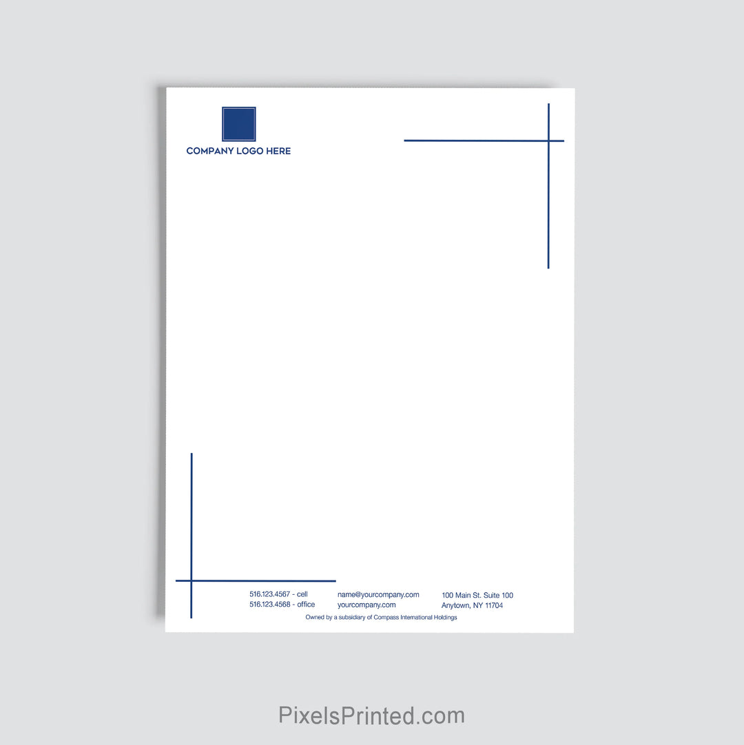 Coldwell Banker Realty brokerage letterhead personalized with office details
