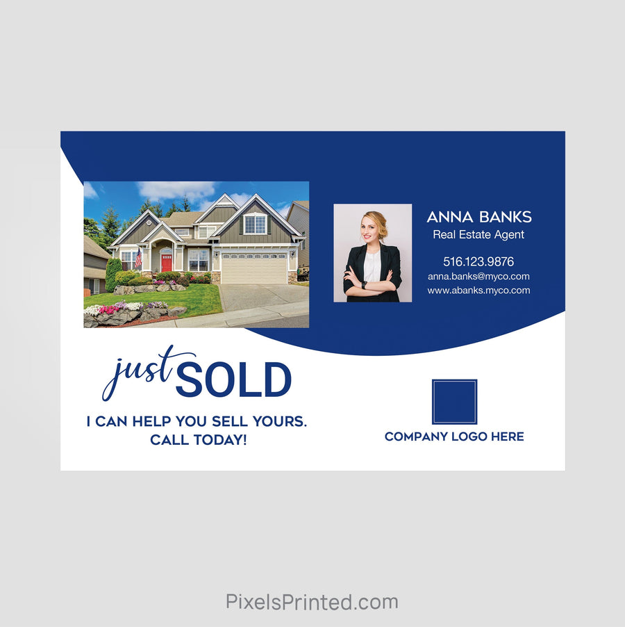 Coldwell Banker realty just sold postcards PixelsPrinted 