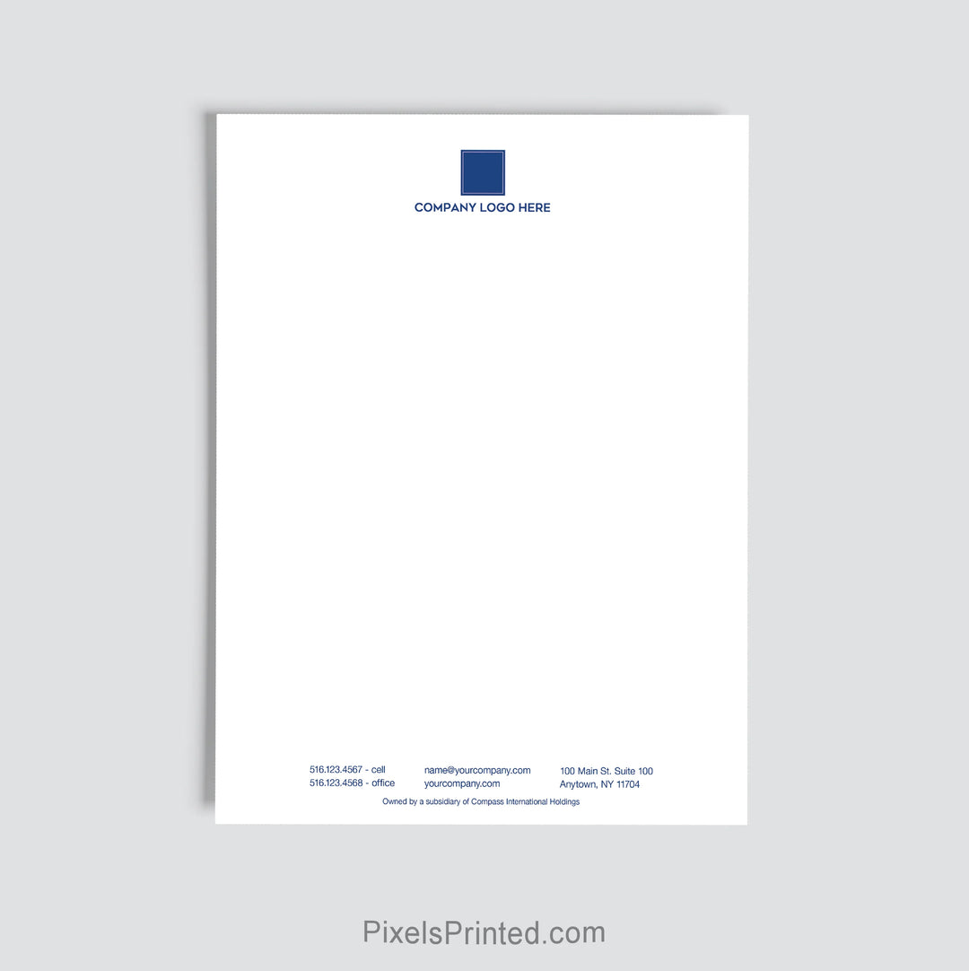 Coldwell Banker Realty real estate office letterhead personalized