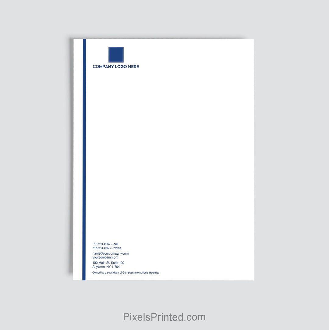 Coldwell Banker Realty agent letterhead personalized for office use
