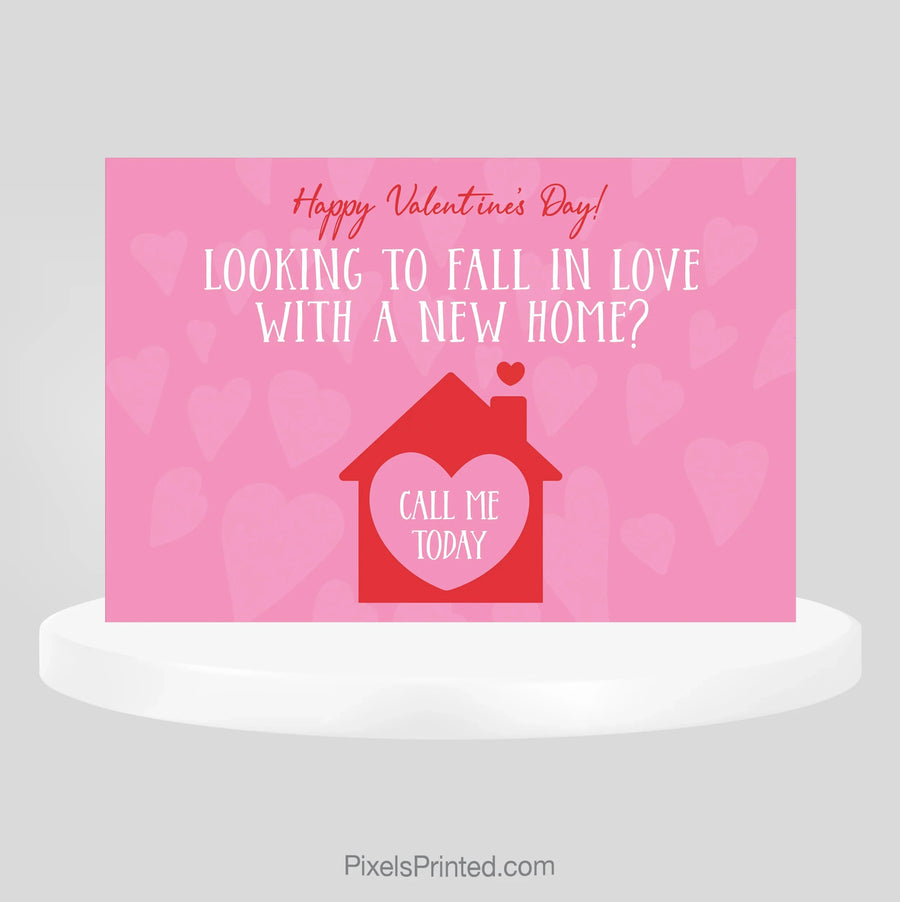 Coldwell Banker realty Valentine’s Day realtor outreach postcard PixelsPrinted 