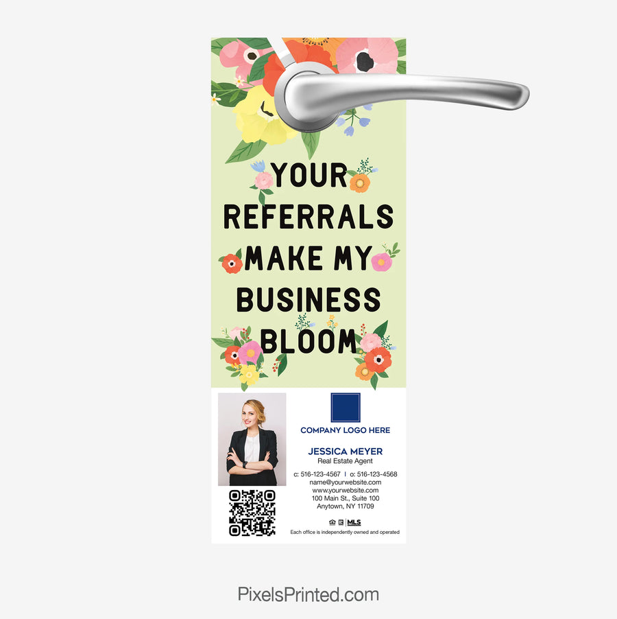 Coldwell Banker realty spring market door hangers referral business