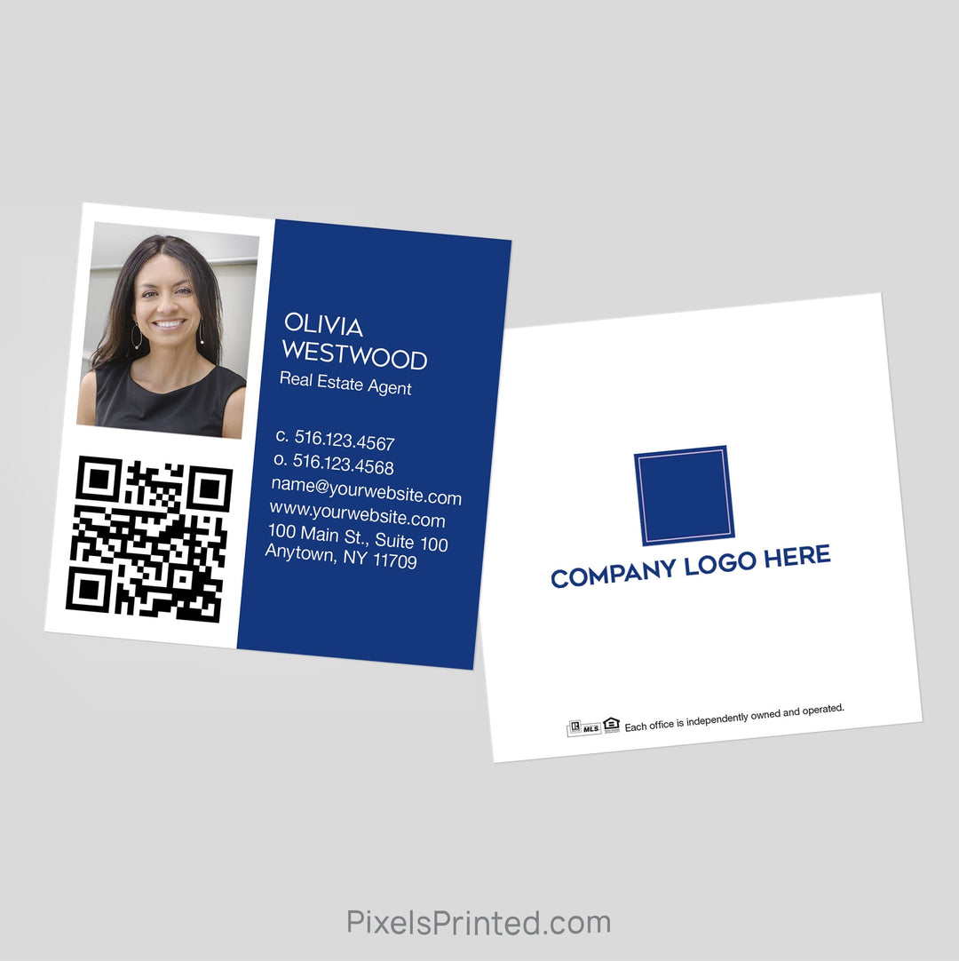 Coldwell Banker square business cards Business Cards PixelsPrinted 