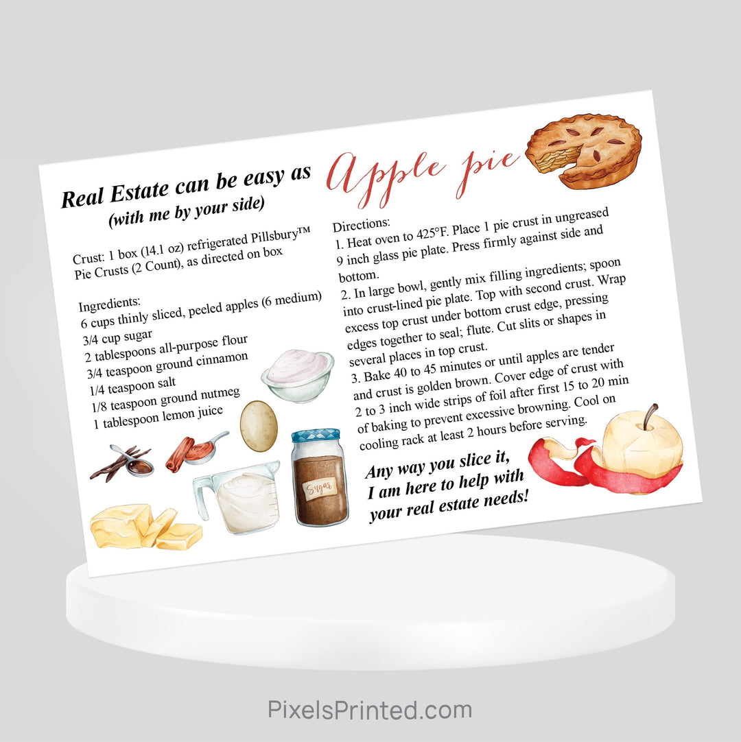 Coldwell Banker Thanksgiving recipe postcards PixelsPrinted 