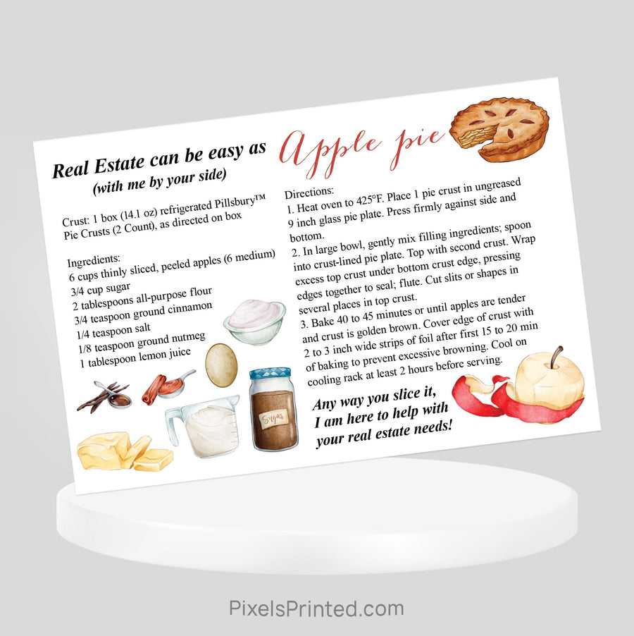 Coldwell Banker Thanksgiving recipe postcards PixelsPrinted 