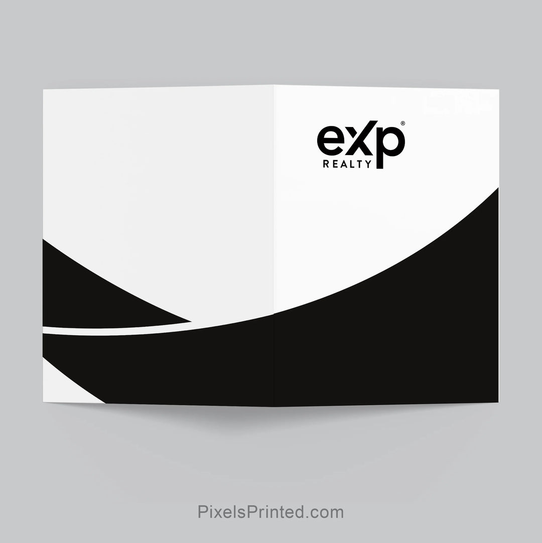 glossy eXp Realty real estate presentation folder for realtors