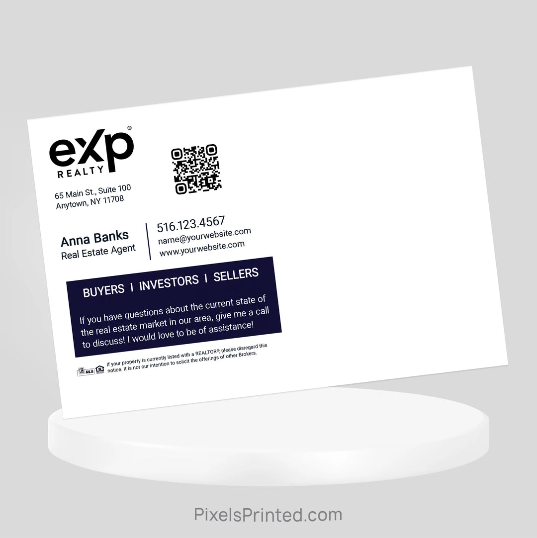 EXP realty fall thanksgiving postcards for local marketing