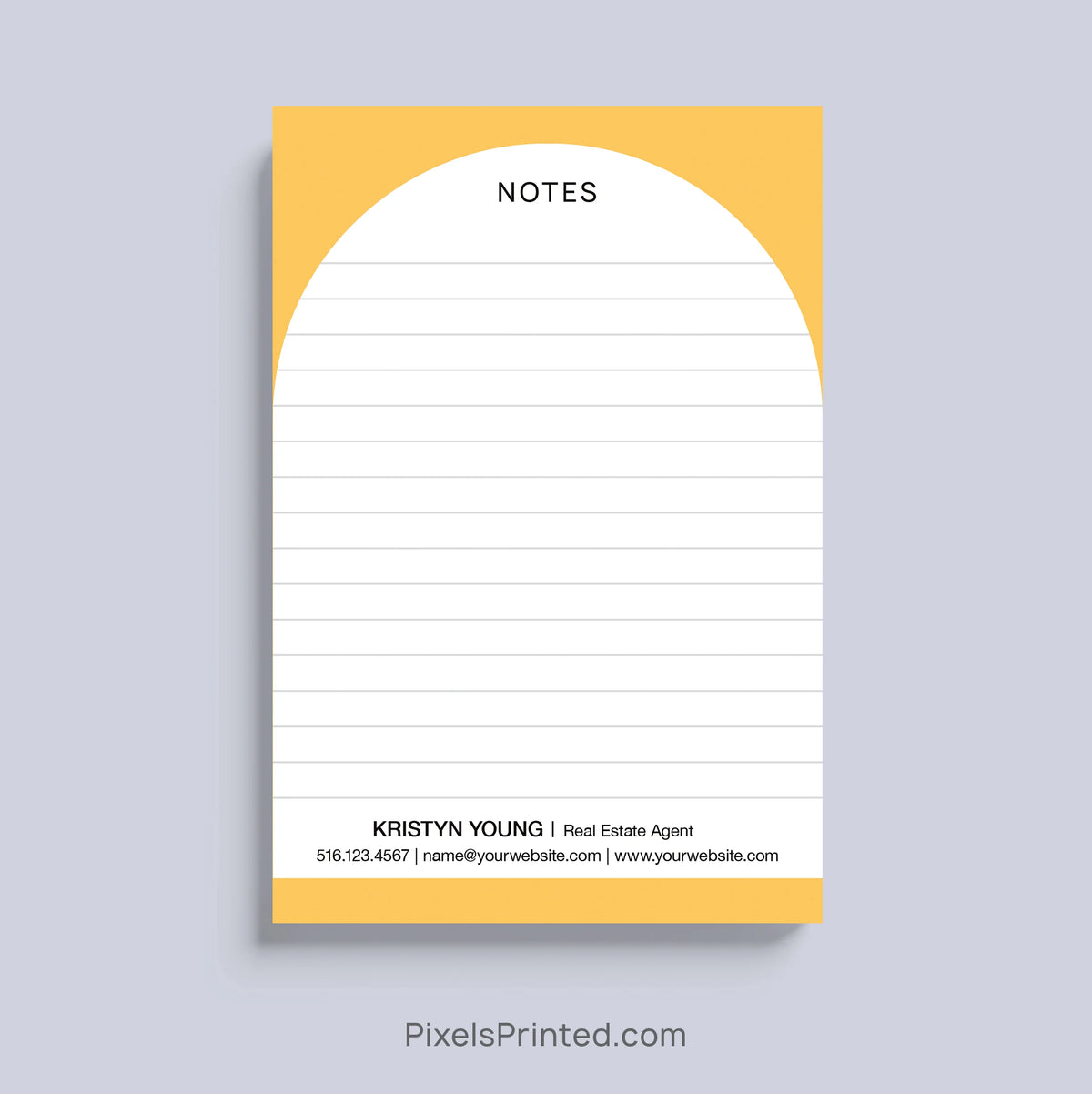 Customizable Notes Notepads for real estate and mortgage agents