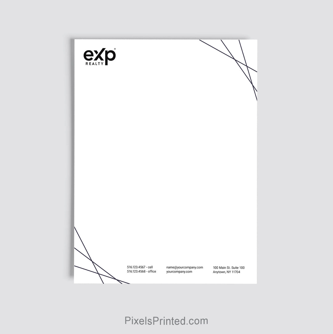 eXp Realty real estate office letterhead personalized for brokerage use