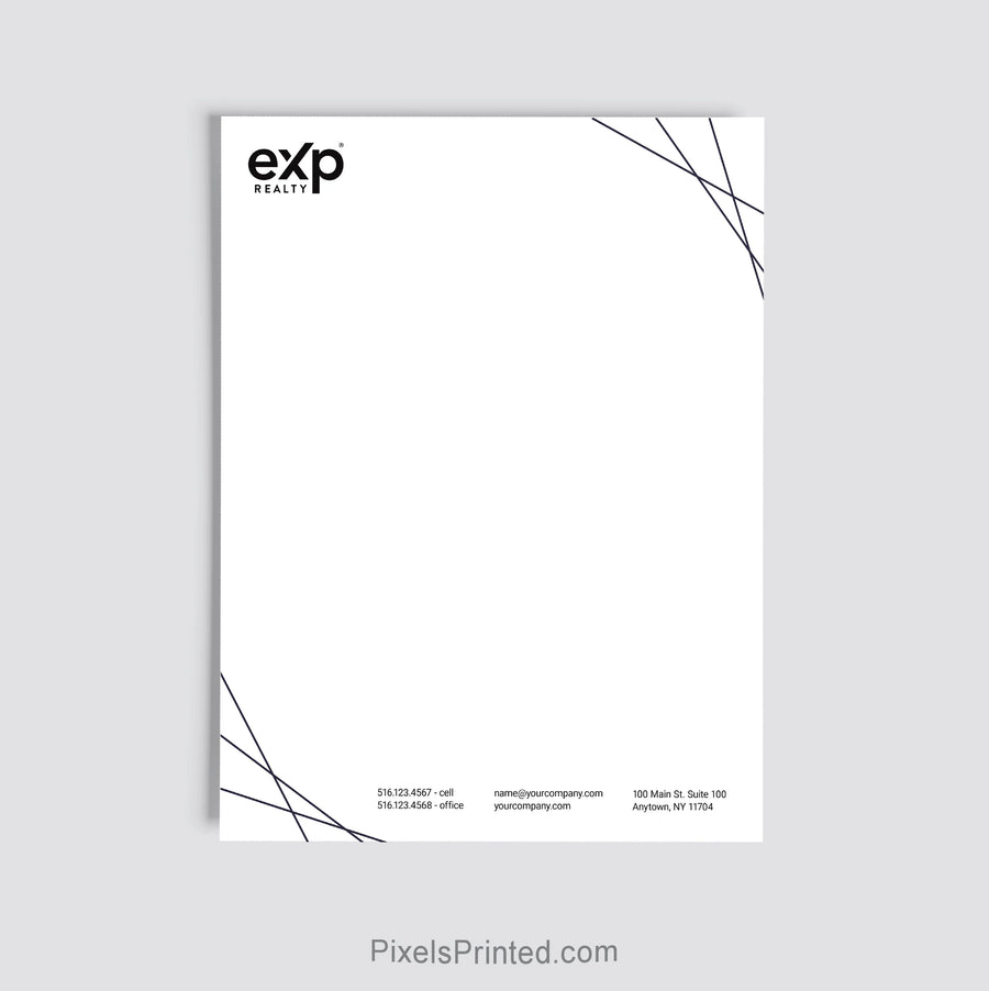 eXp Realty real estate office letterhead personalized for brokerage use
