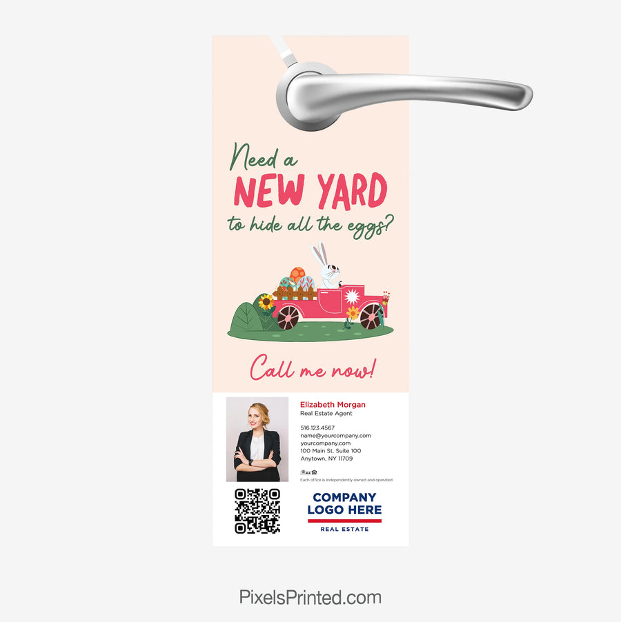 Bigger yard Easter door hanger for ERA Real Estate agent marketing