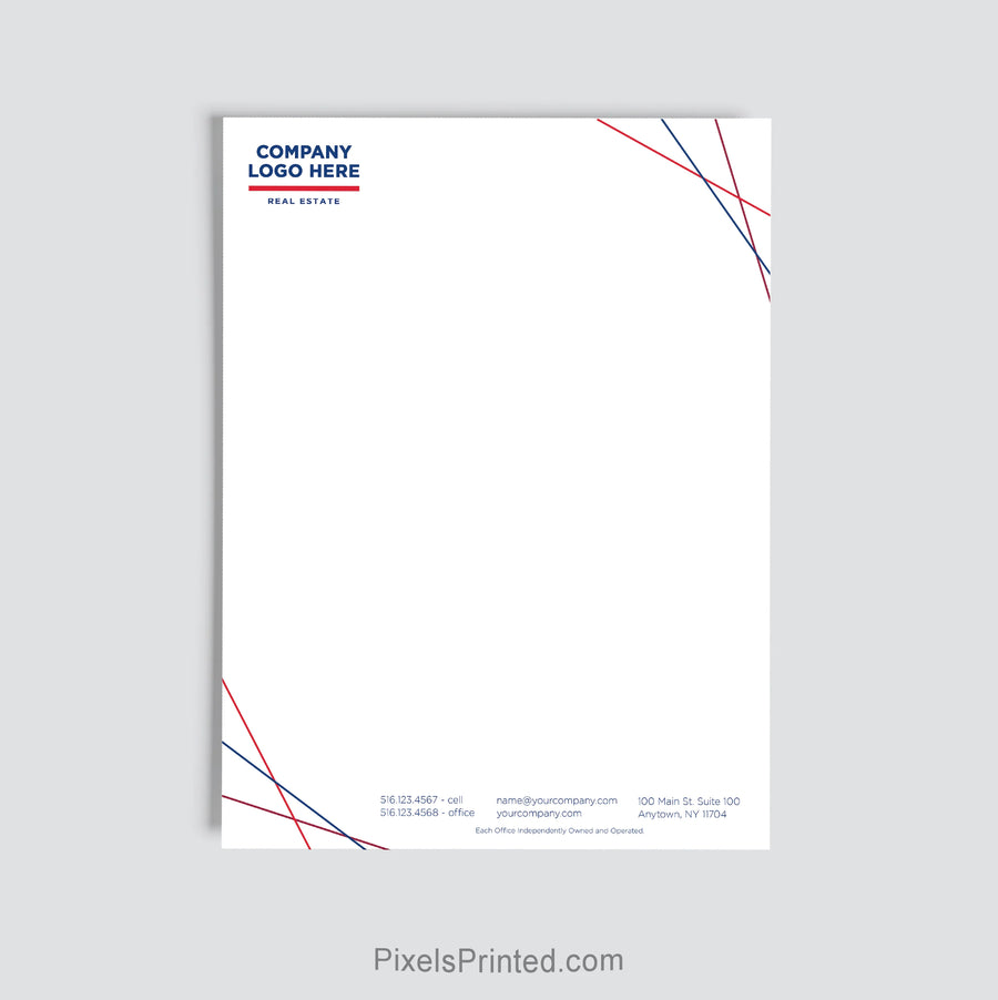 ERA Real Estate office letterhead personalized for brokerage use