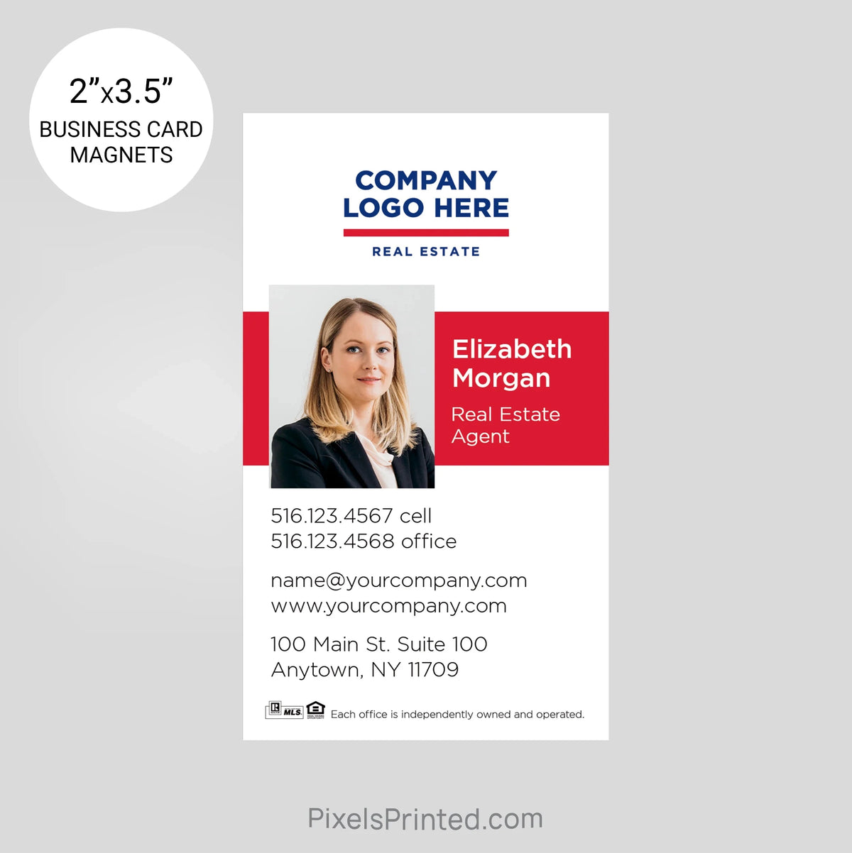 ERA real estate business card magnets PixelsPrinted 