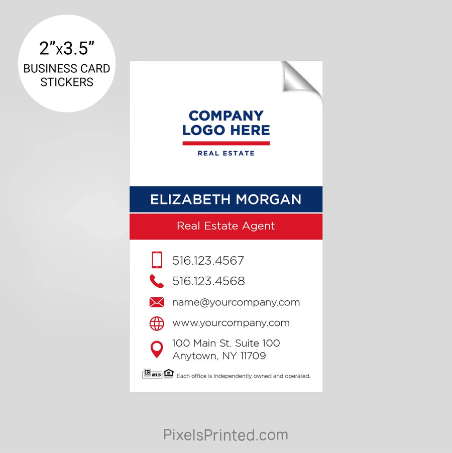 ERA real estate business card stickers PixelsPrinted 