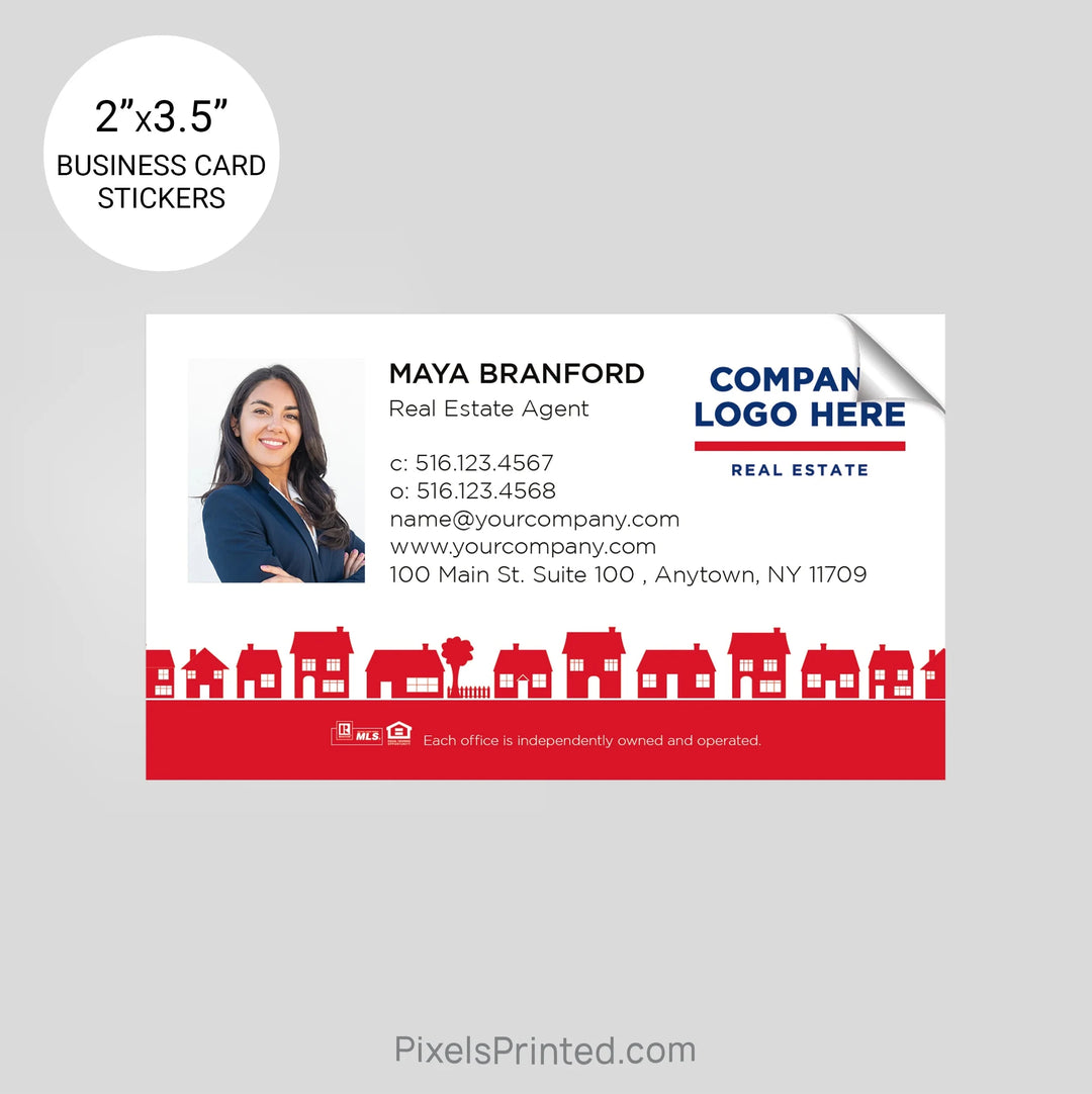ERA real estate business card stickers PixelsPrinted 
