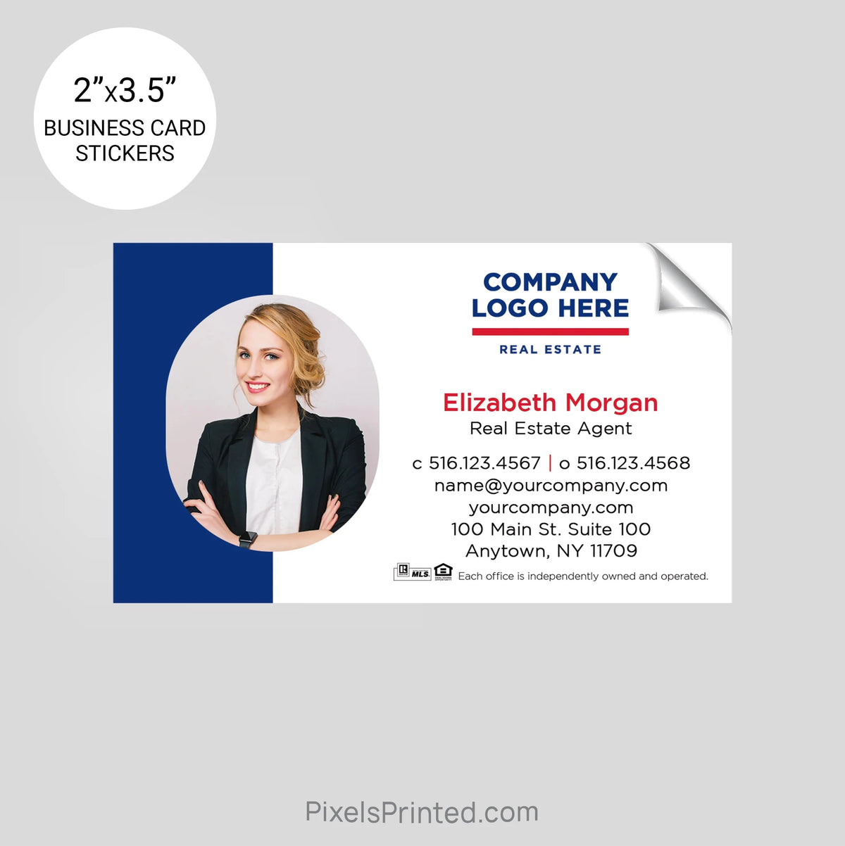 ERA real estate business card stickers PixelsPrinted 