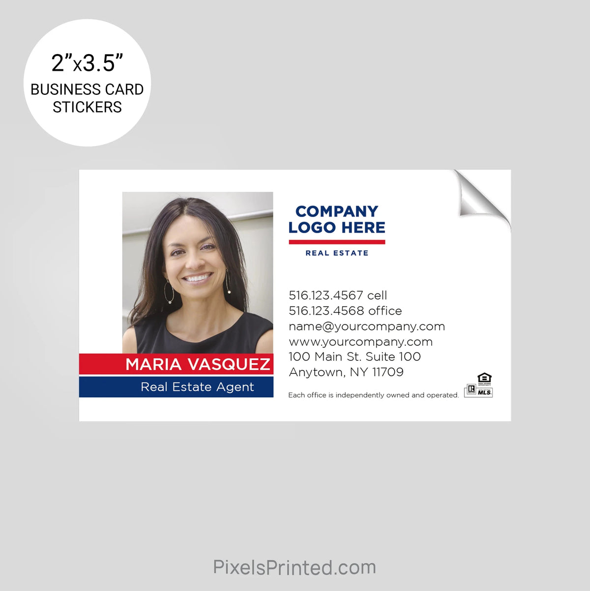 ERA real estate business card stickers PixelsPrinted 