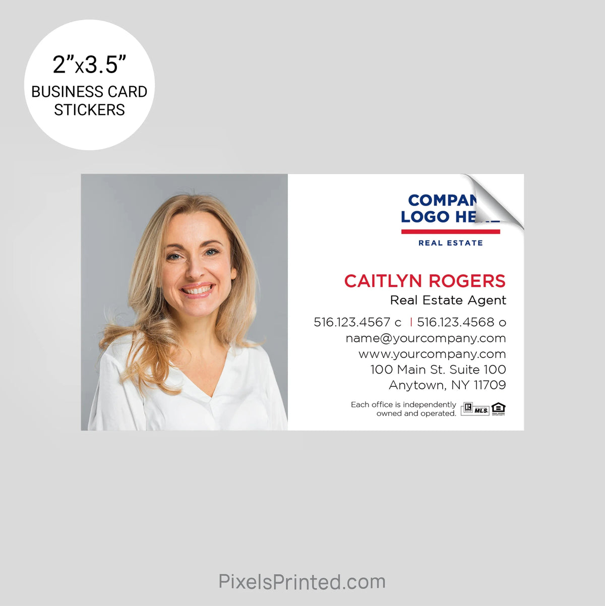 ERA real estate business card stickers PixelsPrinted 