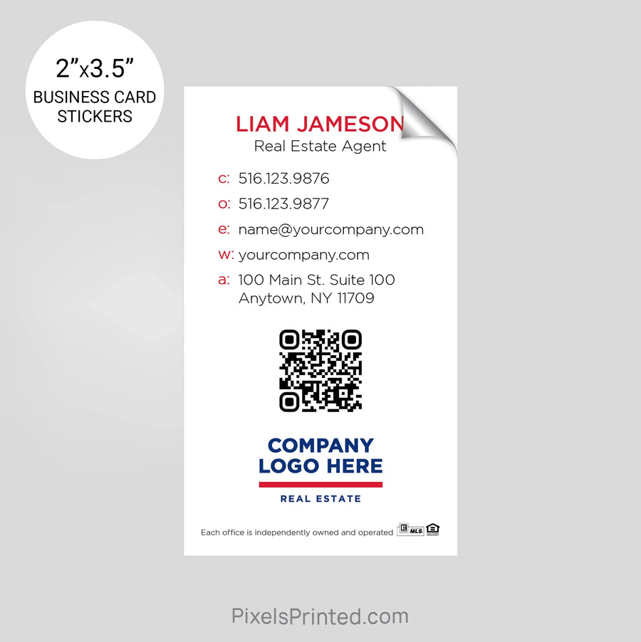 ERA real estate business card stickers PixelsPrinted 