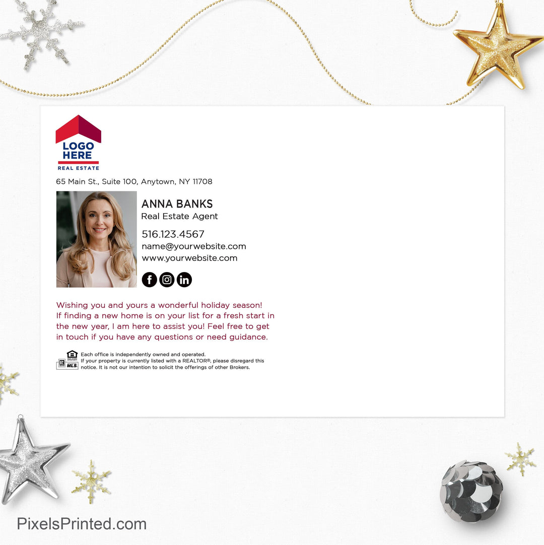 ERA real estate Christmas recipe postcards PixelsPrinted 