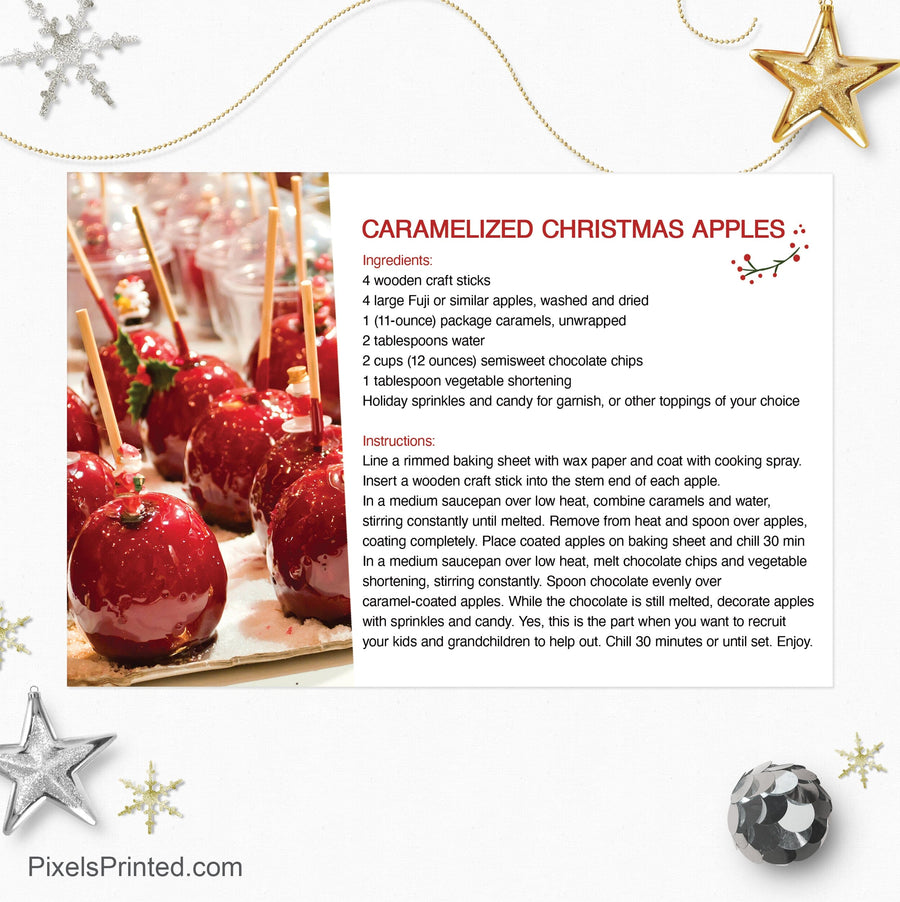 ERA real estate Christmas recipe postcards PixelsPrinted 