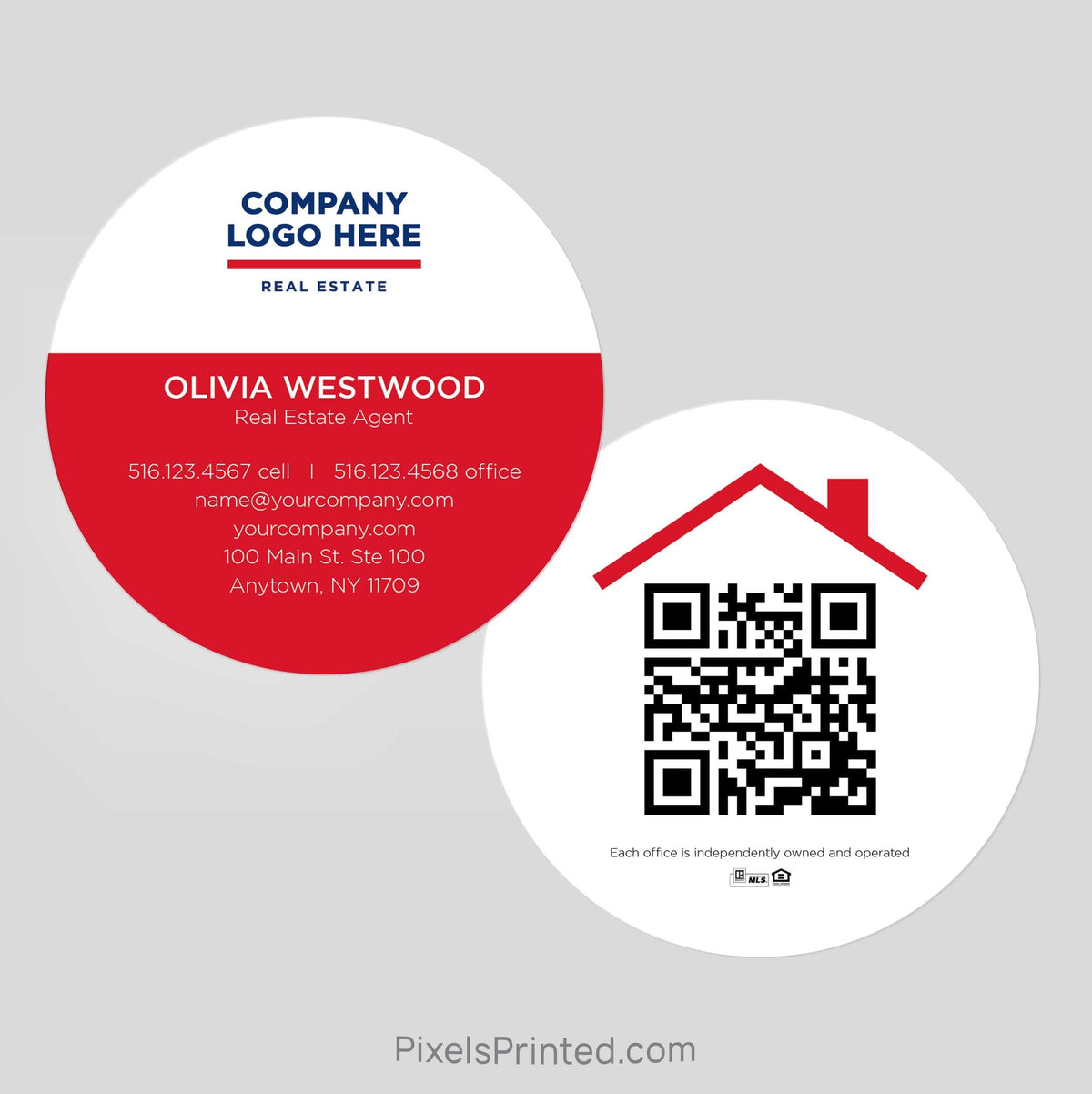 ERA real estate circle business cards Business Cards PixelsPrinted 