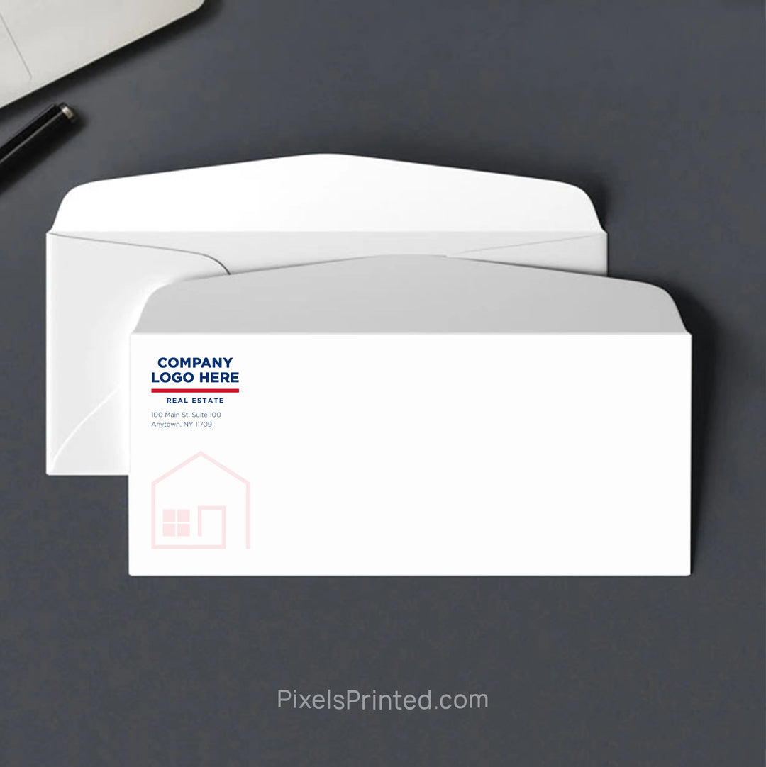 ERA Real Estate envelope with subtle house design and personalized return address