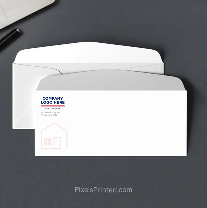ERA Real Estate envelope with subtle house design and personalized return address