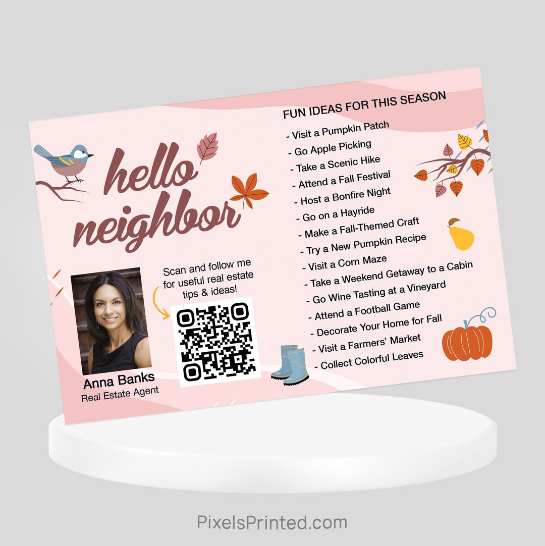 ERA real estate fall activities postcards PixelsPrinted 