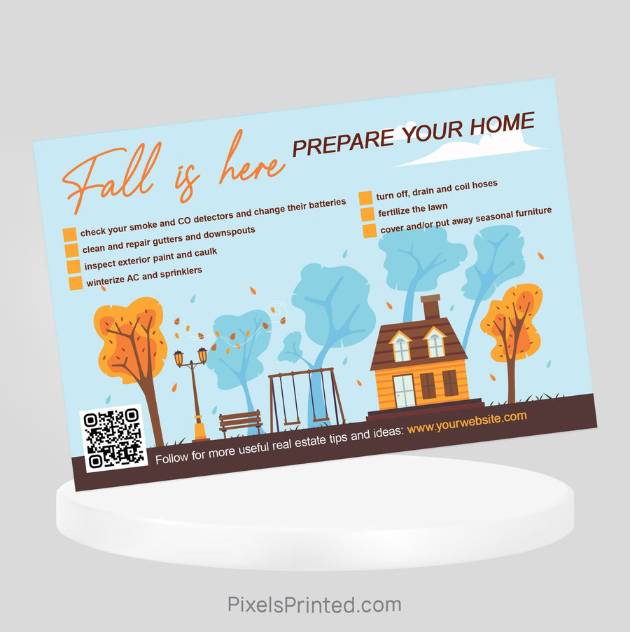 ERA real estate fall maintenance checklist postcards PixelsPrinted 