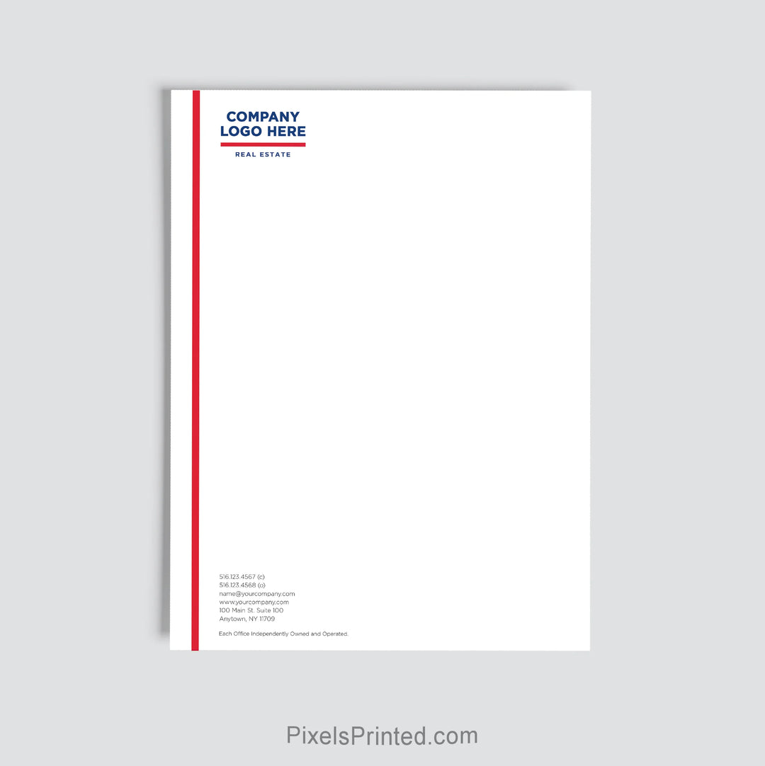 ERA Real Estate brokerage letterhead personalized with office details