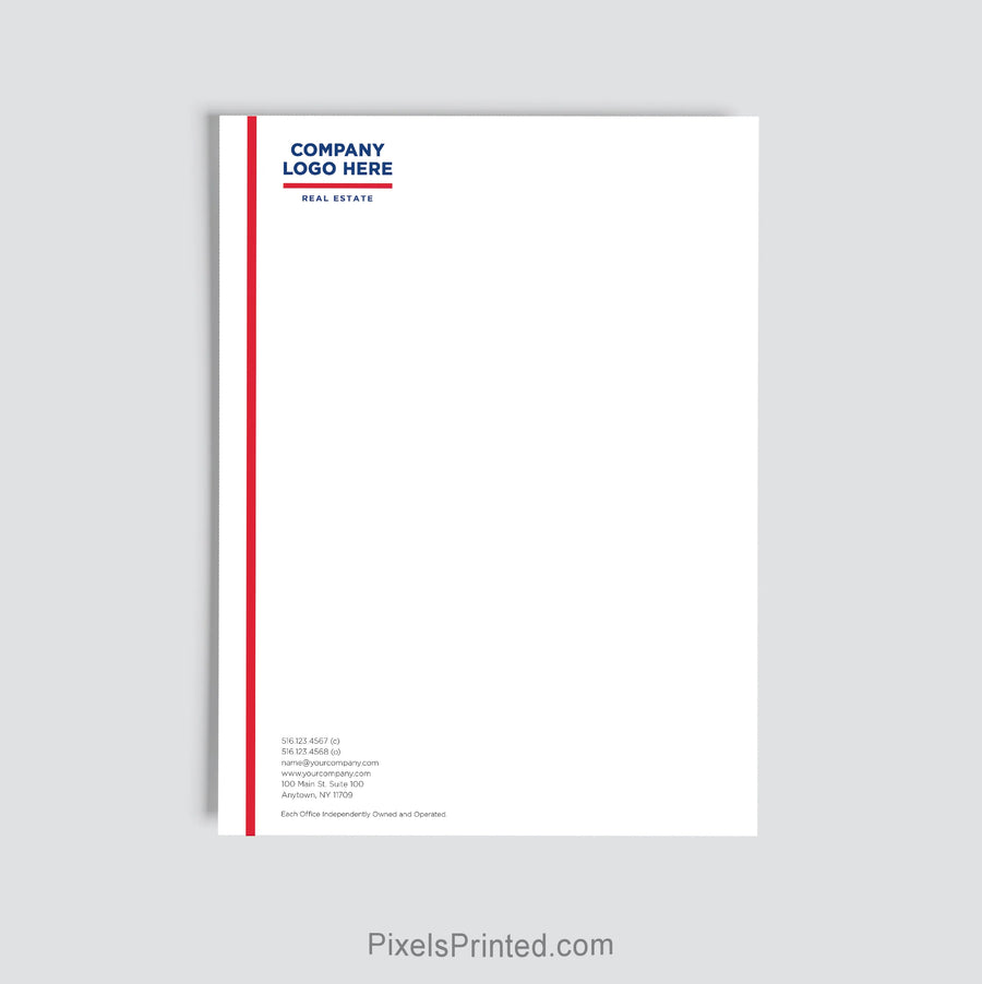 ERA Real Estate brokerage letterhead personalized with office details